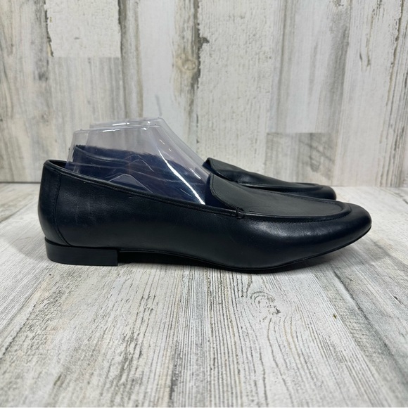 Aldo Women’s Joeya Pointed Toe Flats Slip On Loafers Black Leather Low Top #5 - Picture 6 of 11